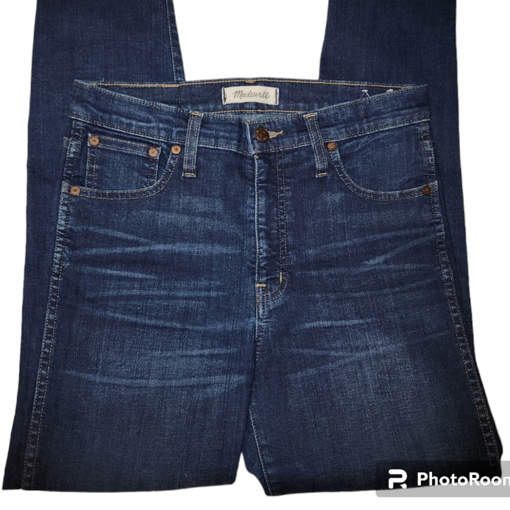 Madewell 10" High Riser Skinny Skinny - Raw Hem Edition - Size 28 - Picture 3 of 5